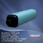 ISK047 cigarettes électroniques jetables 5000 Puff avec débit d’air réglable et batterie rechargeable