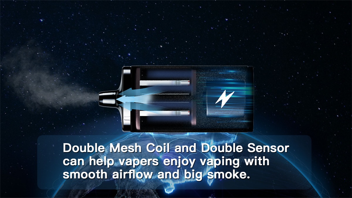 ONCE Cigarette électronique Jetable 12000 Puffs avec débit d'air réglable sur Lumière DTL et MTL