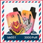 ISK051 Cigarette électronique POD 3000 Puffs Jetable avec cartouche remplaçable rechargeable
